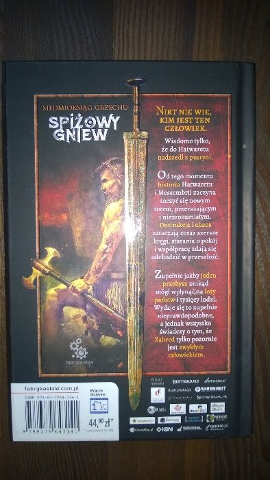 Fantastyka/fantasy - Spiżowy gniew - Michał Gołkowski