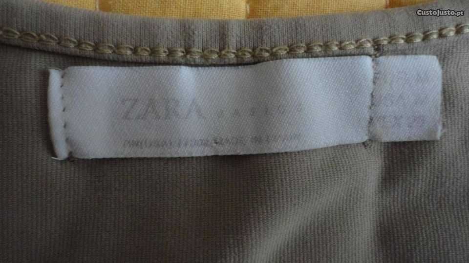 Top de senhora bege Zara Basics