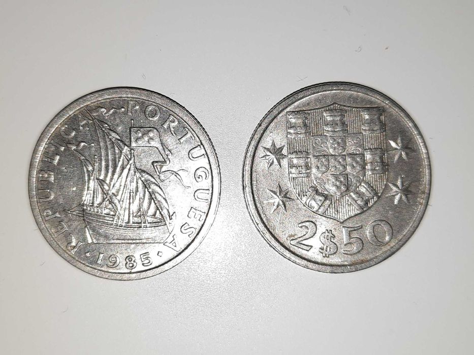 Lote de 124 Moedas - 2$50 Escudos (1963/1985)