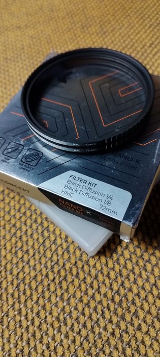 Zestaw filtrów K&F Concept NANO-K 72 mm – Black Diffusion 1/4 + 1/8 +