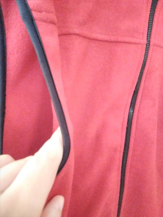 Colete XXL vermelho polar
