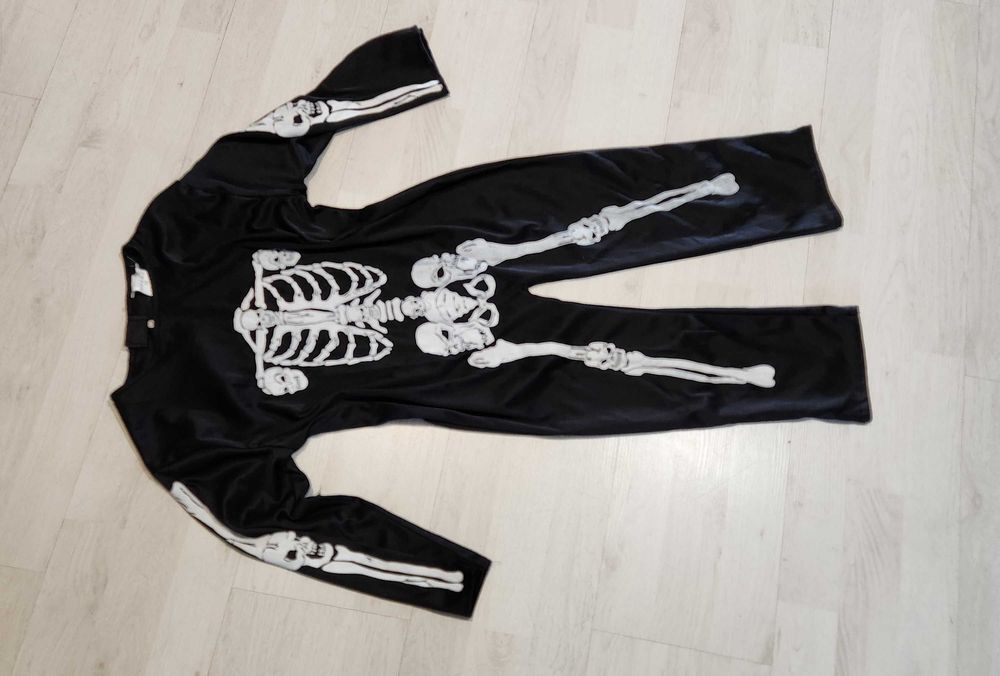 strój wampir drakula szkieletor kościotrup halloween nr 318