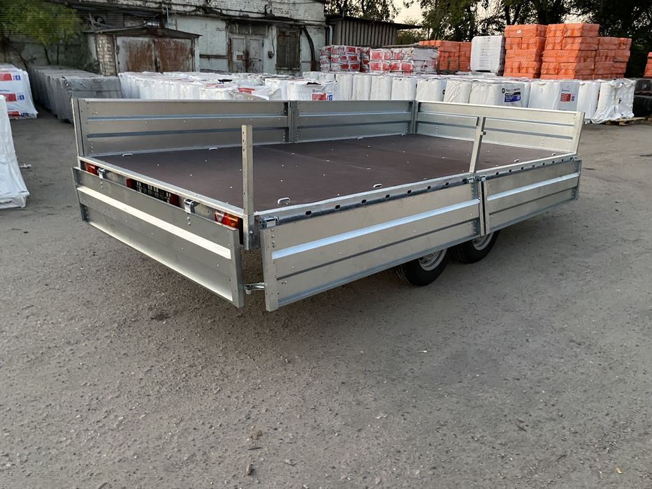 Причіп платформа 4х2 оцинкований з гальмівною системою на 2700кг