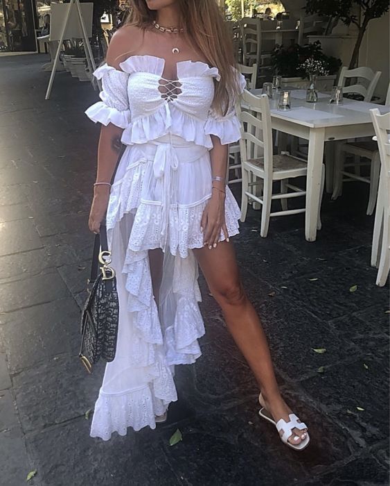 Top bluzka letnia Joanna Muzyk biała haft