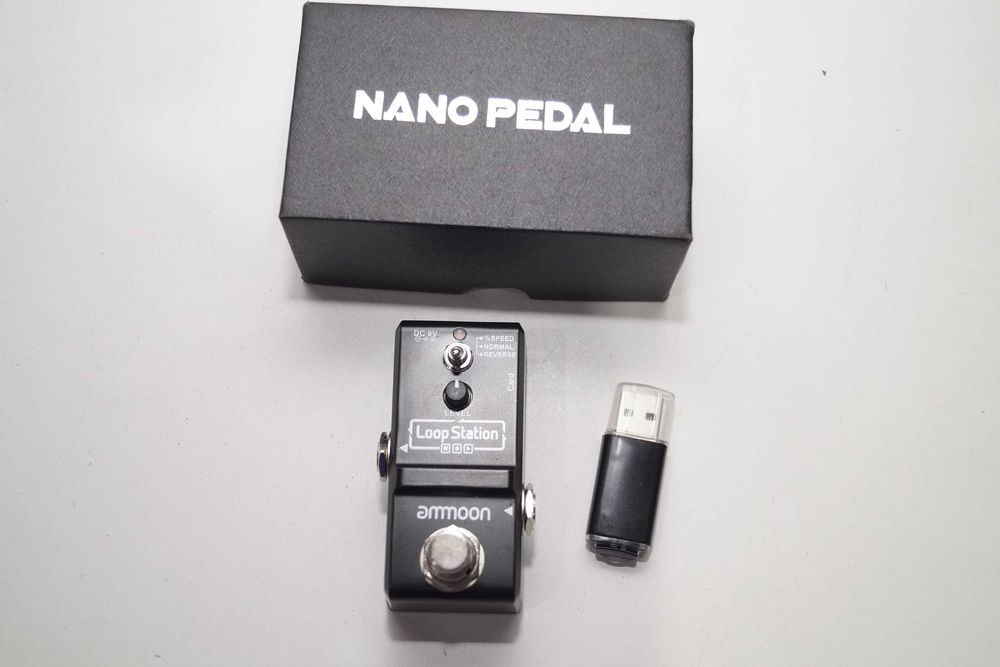 AMMOON Mini pedał gitarowy efekt pętli 10minut nagrywania Loop Station