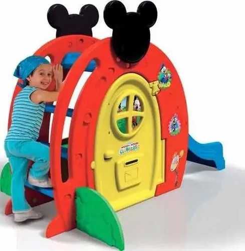 Feber Mickey Activity Slide | Escorrega com Casinha e Área de Brincadeira