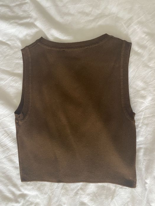 Top Castanho Tamanho S