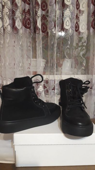 Ботинки зимові шкіра