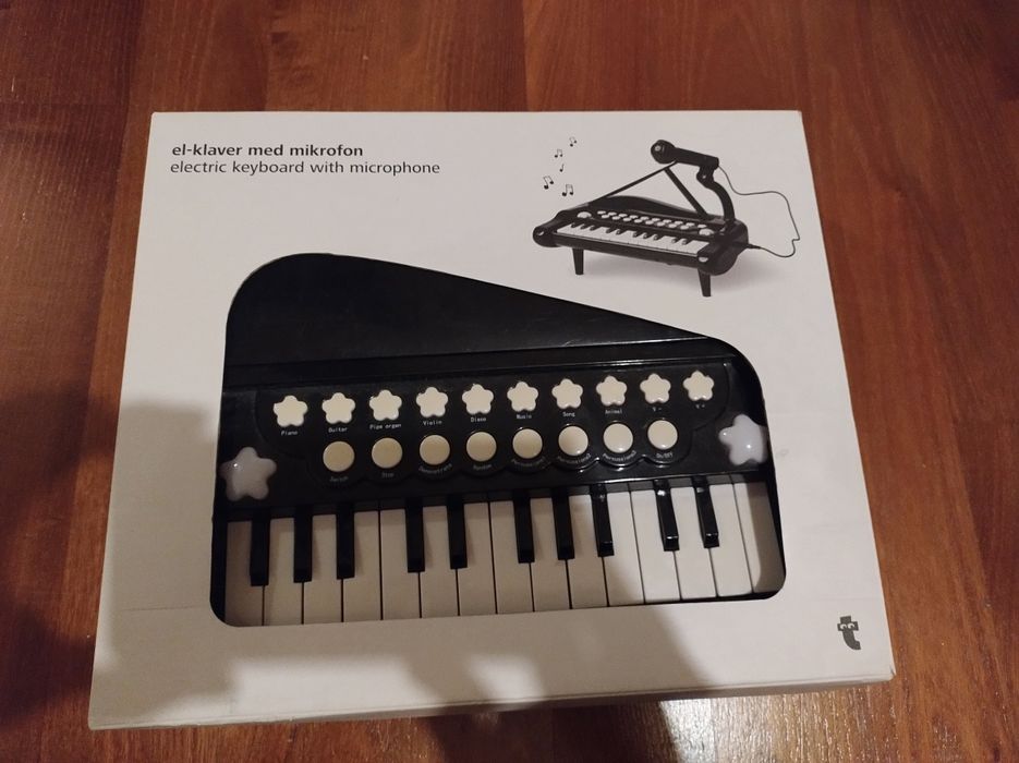 Fortepian keyboard+ mikrofon