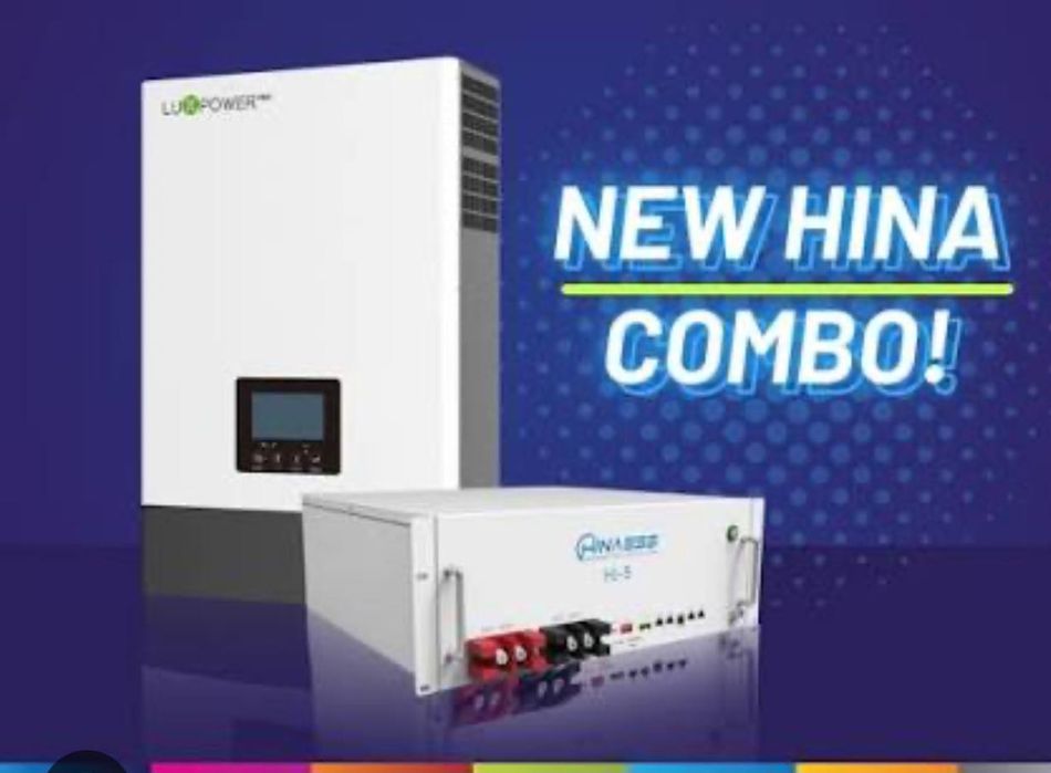 Зарядна станція, ДБЖ, Luxpower sna6000 + акумулятор HinaESS 5120Wh