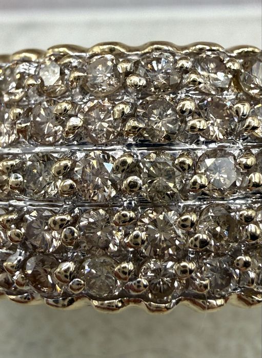 Złoty pierścionek 585 z diamentami 2,00ct Si1-P1/K-M