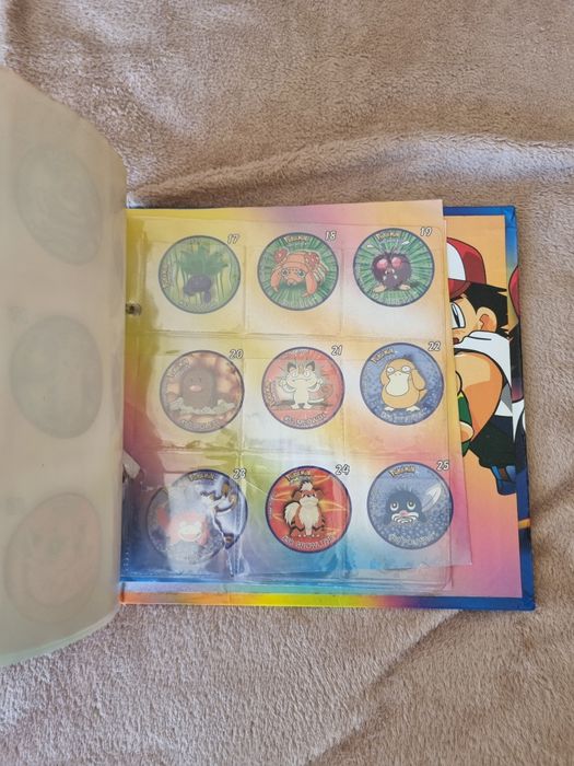 Caderneta album tazos pokemon