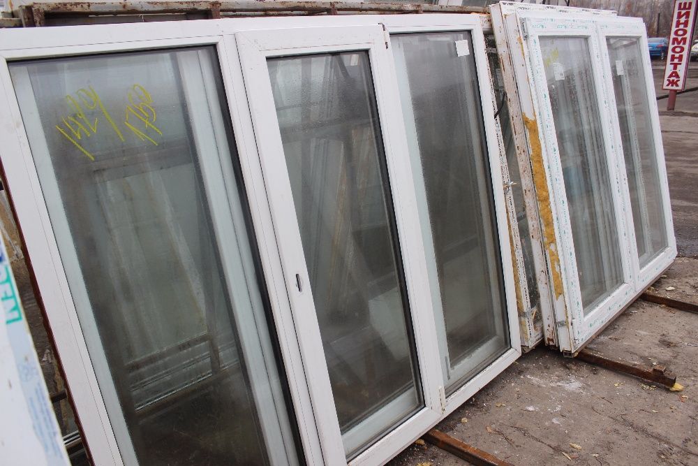 Балконные рамы б\у металлопластиковые окна двери б\у всех размеров.