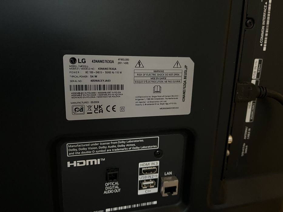 LG 43 cale 43nano763qa