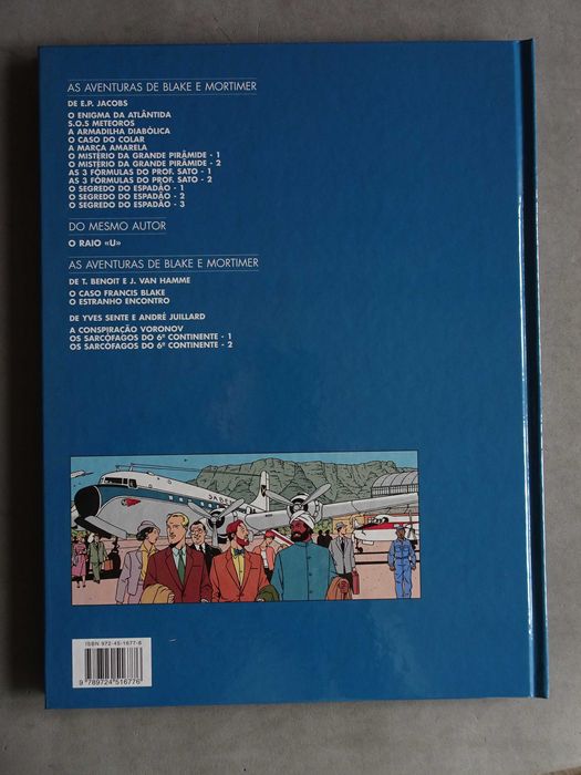 Livro As aventuras de Blake e Mortimer  Os Sarcófagos do 6º Continente