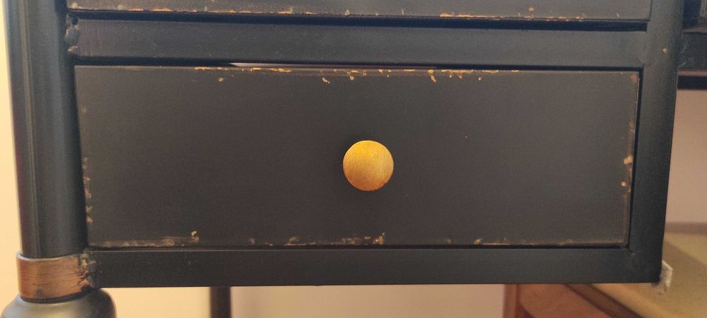 Secretária metálica sem uso (era de stock de loja)