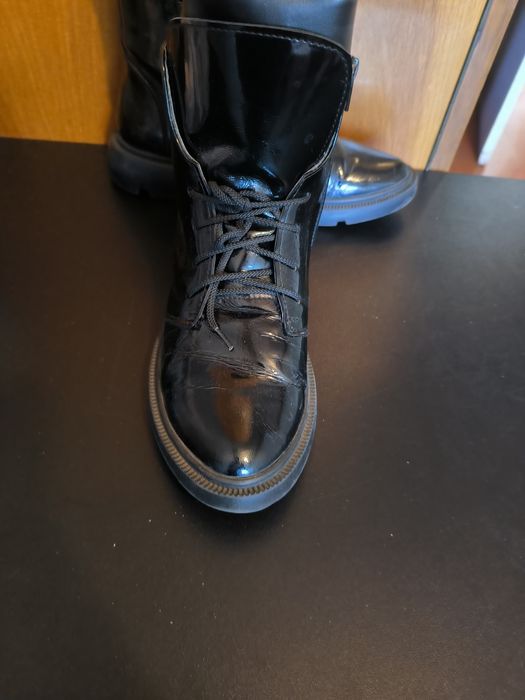 Ботинки, ботильони нат. лак