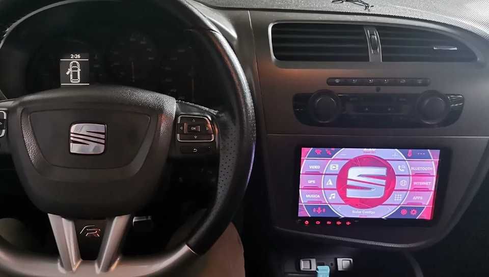 (NOVO) Rádio 2DIN 9" • SEAT Leon 1P • Toledo • Altea • Android 4+64GB