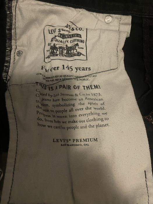 Calças Levis 512 slim Taper pretas