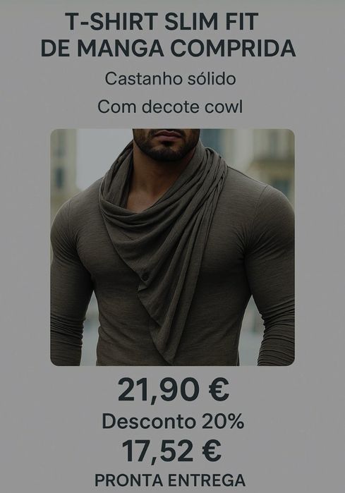 Camisa de Homem tecido extremamente confortável