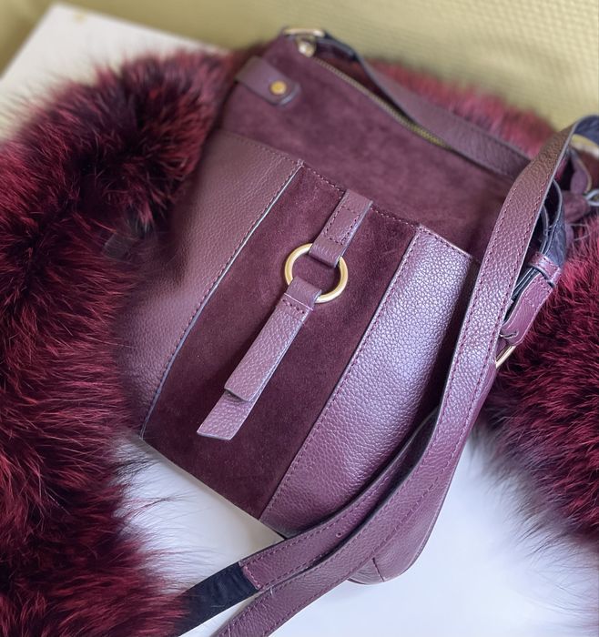 Next leather +Fossil две кроссбоди натуральная кожа