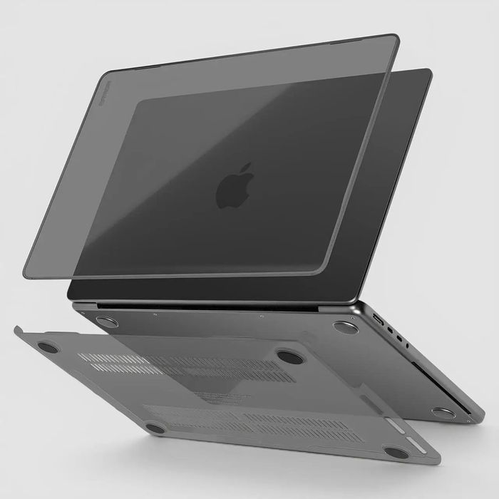 Чохол-накладка ArmorStandart Crystal для MacBook Air / Pro / Neo | Чехол на Макбук Эйр / Про / Нео ₴| Чорний чохол на ноутбук Apple MacBook