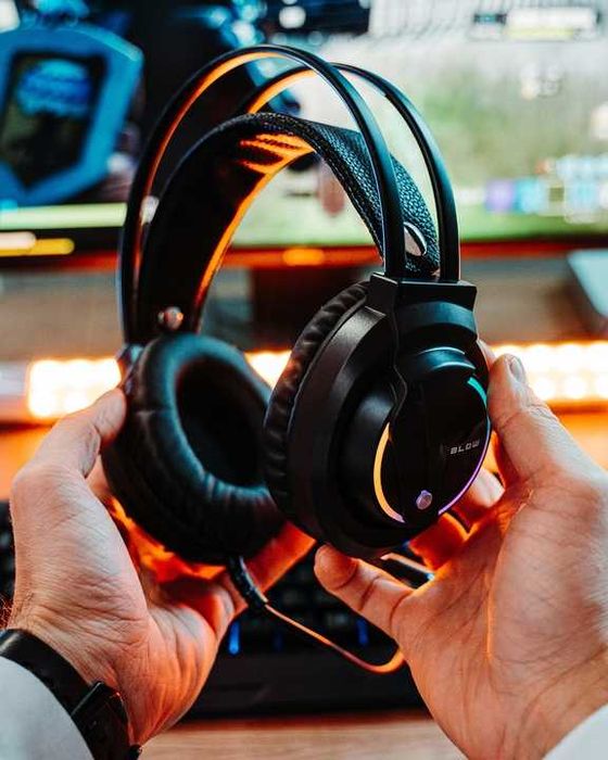 ZESTAW Gamingowy klawiatura myszka słuchawki mikrofon 4w1 dla graczy