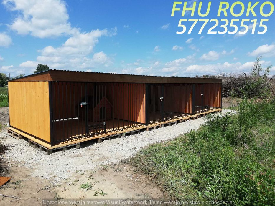 Kojec potrójny szeregowy boks dla psa kojce dla psów łódzkie mazowieck