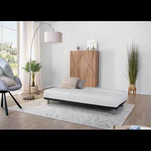 Sofá cama pele sintética 2 lugares THIRD branco