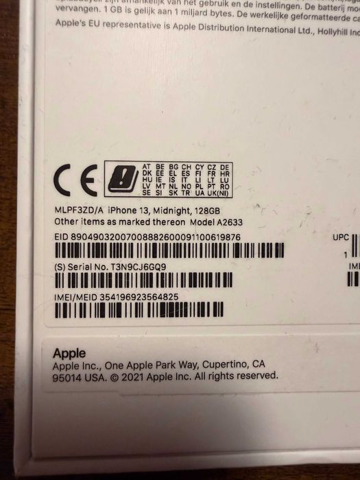 iPhone 13 128 GB Midnight Bateria 90% sprawny w 100%