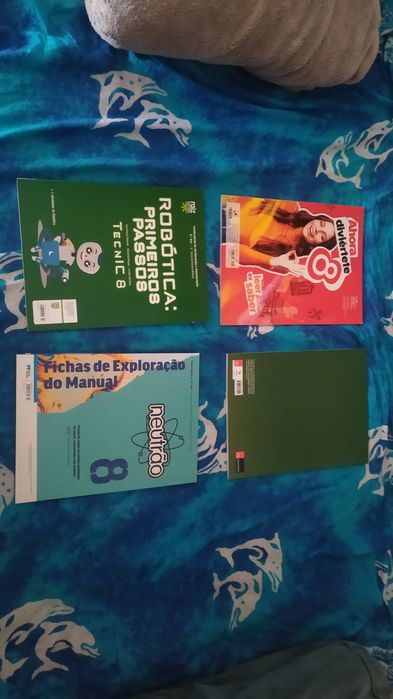 4  livros escolares 8° ano cadernos de atividades