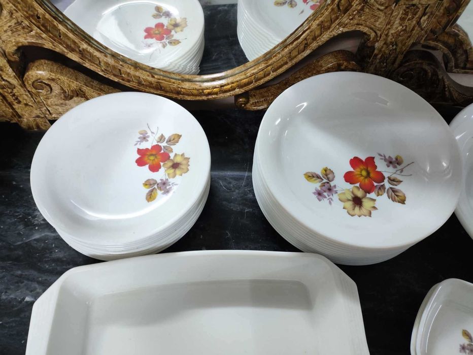Peças serviço jantar vintage arcopal frança 30 peças