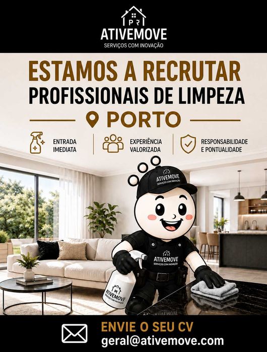 Profissionais de Limpezas Regiao Porto