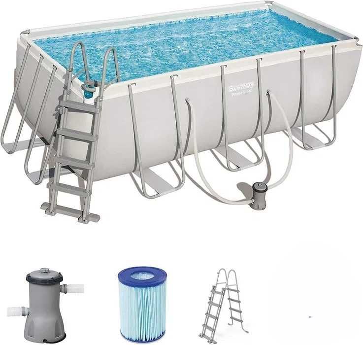 Piscina Retangular 4.12m x2.01m x 1.22m - 3 anos de uso