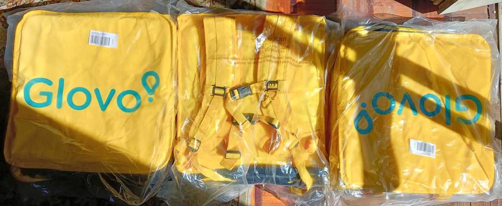 Mochila Glovo Expansível