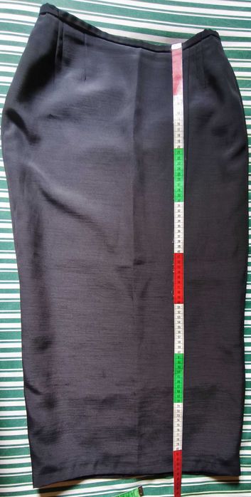 Elegante Saia Maxi Cinzenta Antracite