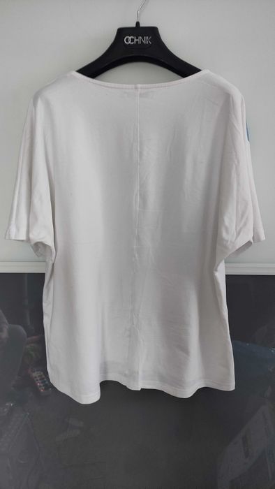 Biała bluzka z nadrukiem, t-shirt Quiosque
