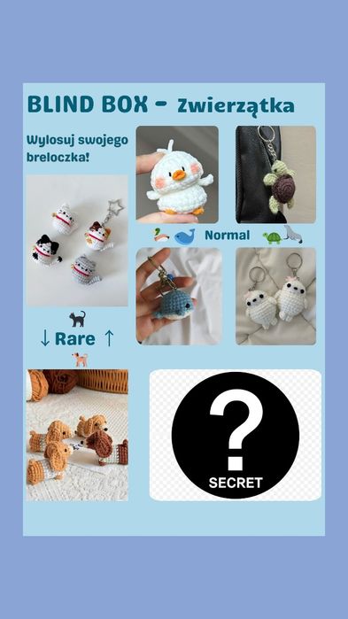 Blind box – losowy breloczek zwierzątko