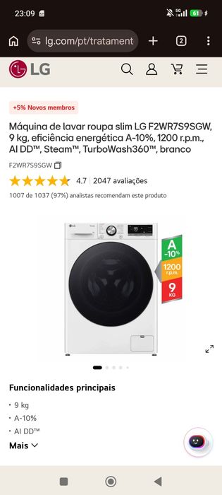 Vendo maquina lavar roupa e máquina de secar