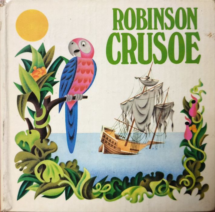 Дитяча книга Робін Крузо на англійській 1975 рік Чехословаччина