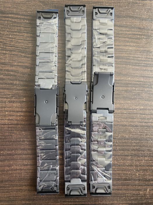 Титановый ремешок для Garmin Fenix 3,5X,6X,7, D2 Charlie, tactix Bravo