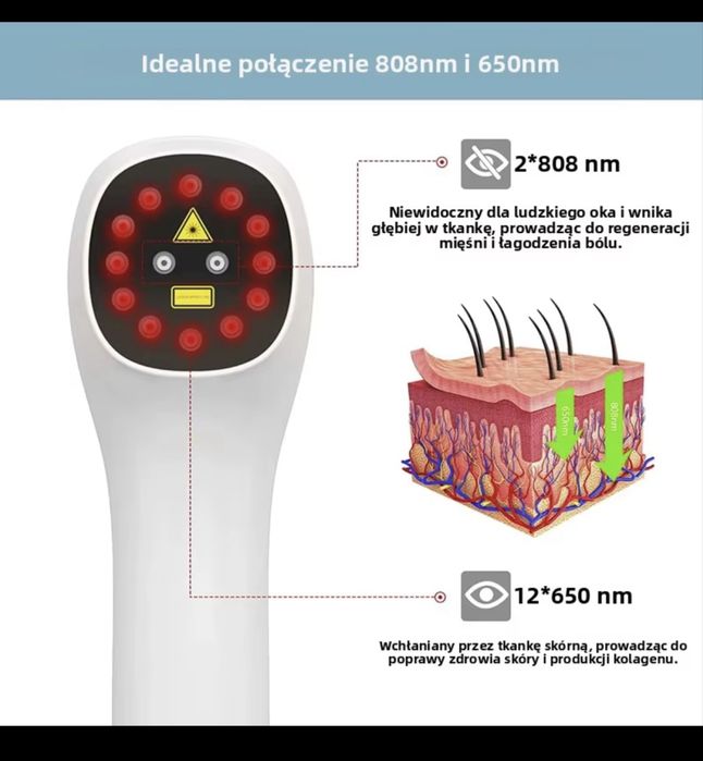 Laser niskoenergetyczny do leczenia fizjoterapia