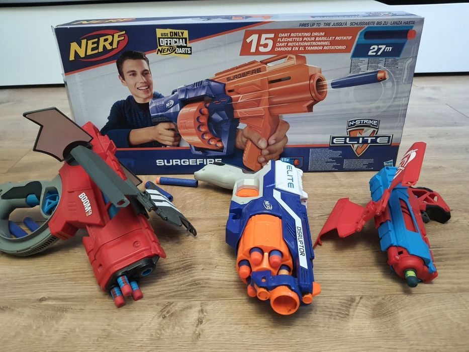 Nerf Disruptor Elite + 2x Boomco Zestaw