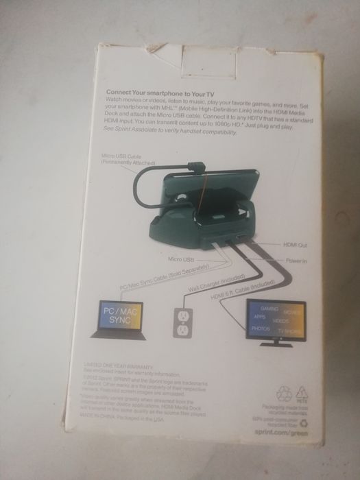Медіа-док-станція HDMI з підтримкою MHL