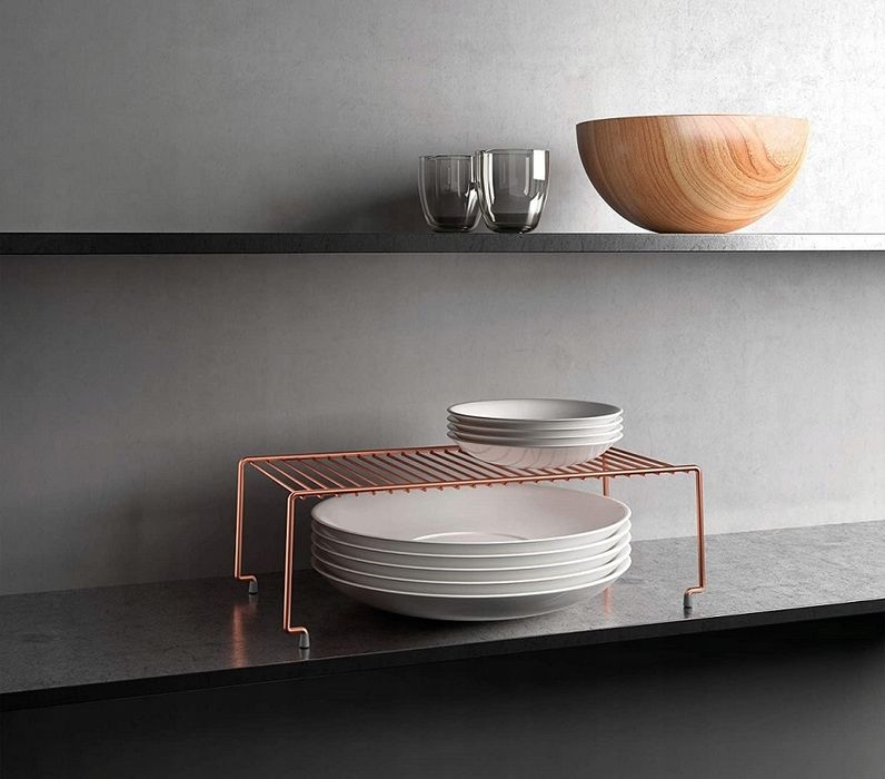 organizer stojak do szafki półka na talerze swiss