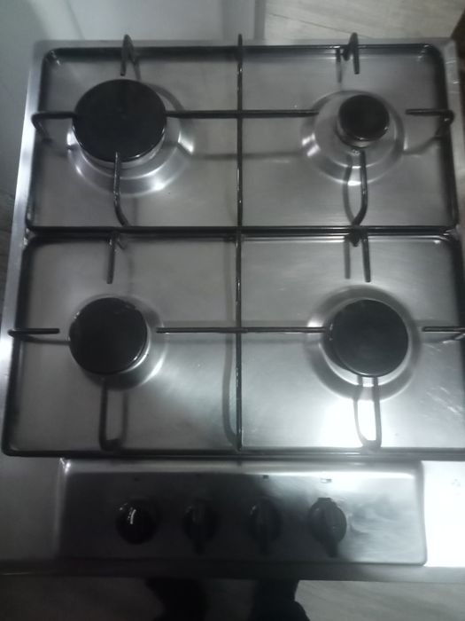 Placa de gás em inox nova