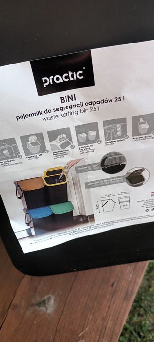 Wiaderko, kosz do segregacji, na śmieci