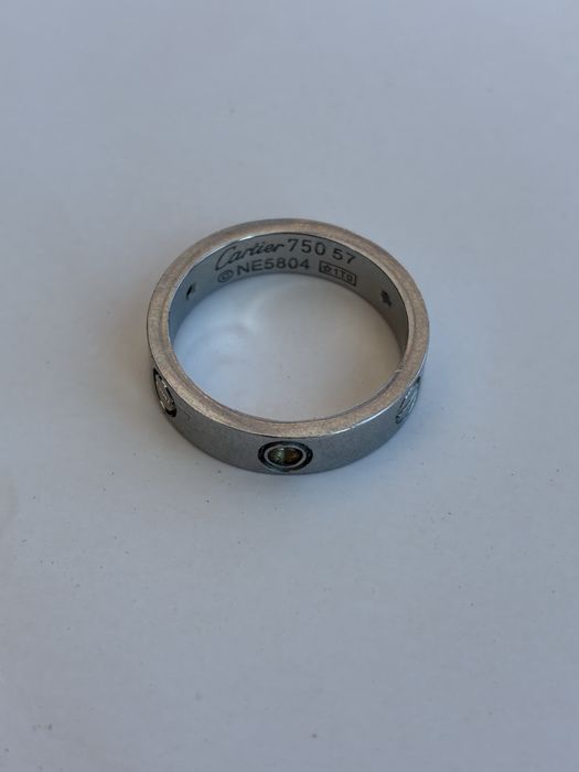 Authentic Cartier 18K White Gold Ring