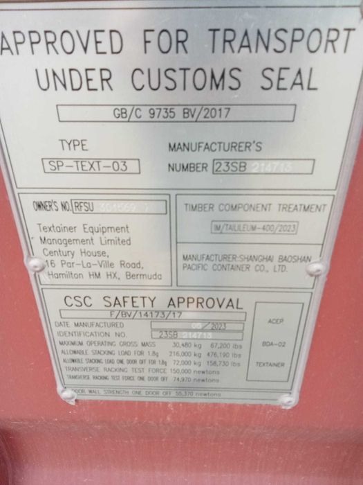 Kontener 20'DC Prawie Nowy