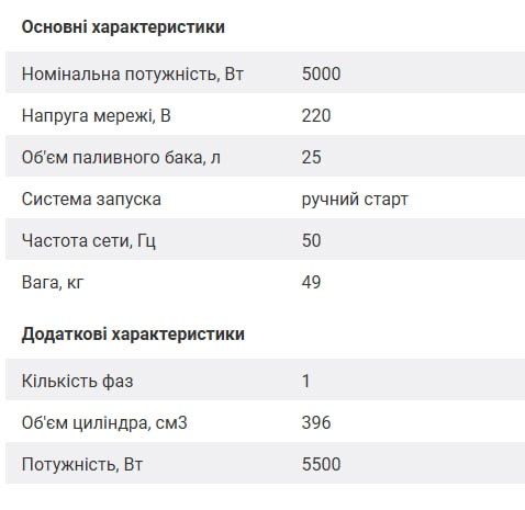 Генератор бензиновий hausgarten bg-5000, мідь